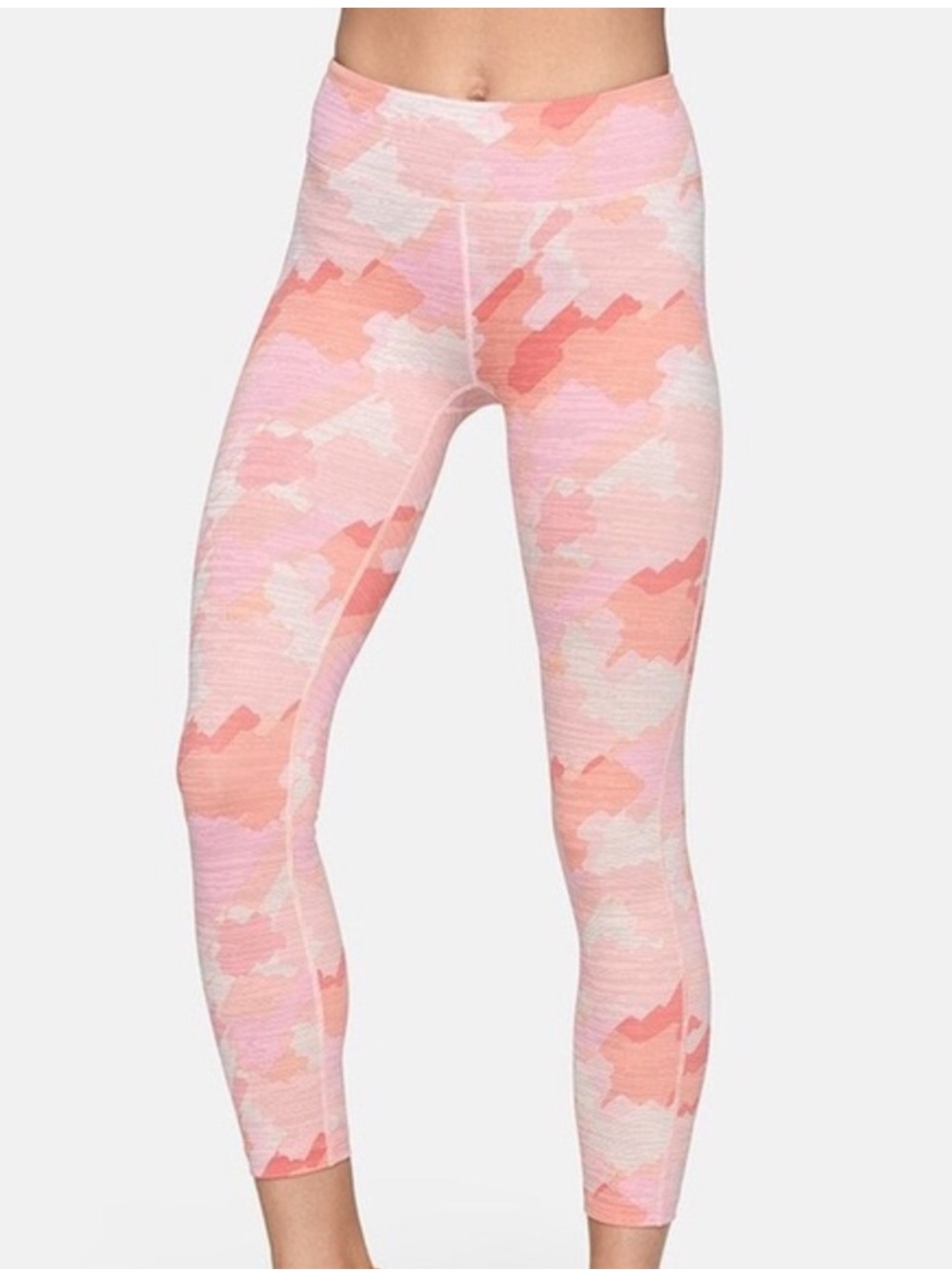 Outdoor Voices Pink & Coral Camo Leggings